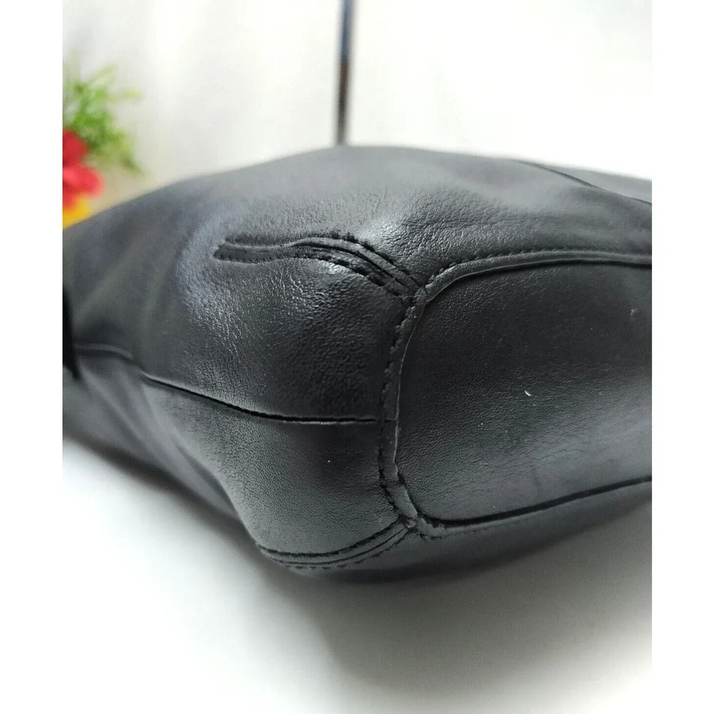 Coach Legacy Black Leather Zip Closure Convertible Crossbody Shoulder Bag - VTG